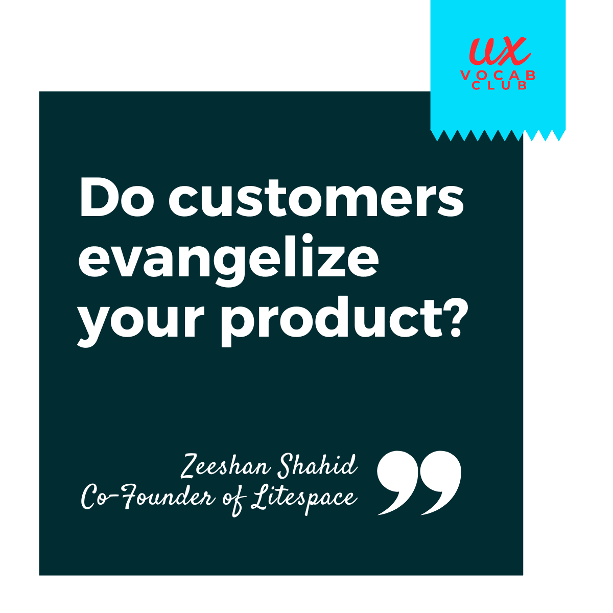 Quote from Zeeshan Shahid, Co-founder of Litespace.