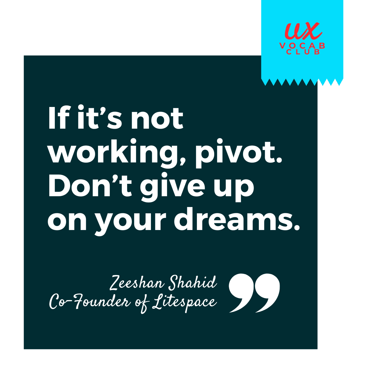 Quote from Zeeshan Shahid, Co-founder of Litespace