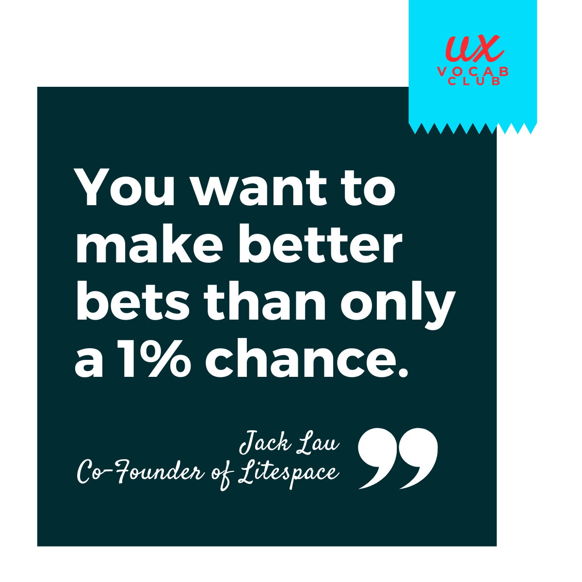 Quote from Jack Lau, Co-founder of Litespace