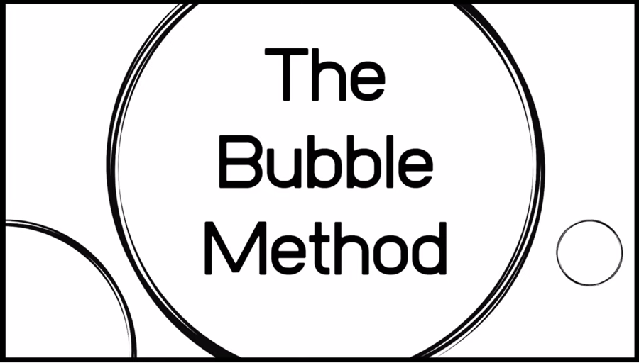The bubble method title card